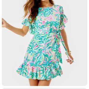 NWT Lilly Pulitzer DARLAH STRETCH DRESS Multi One In A Melon SIZE 14